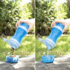 InnovaGoods Fľaša s nádobou na vodu a jedlo pre domácich miláčikov 2 V 1 