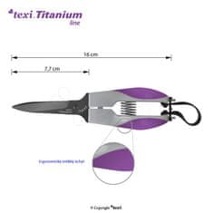 Texi Remeselnícke nožnice / dlaňovky TEXI TITANIUM Ti613