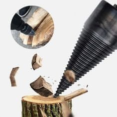 Vixson Vysokokvalitný oceľový vrták na štiepanie palivového dreva (1x vrták z uhlíkovej ocele) | WOODCRACKER