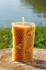 Zaparkorun.cz Sviečka z včelieho vosku, výška, 8 cm, 115 g, Bee harmony