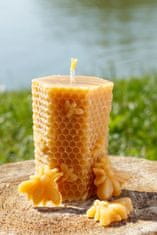 Zaparkorun.cz Sviečka z včelieho vosku, výška, 8 cm, 115 g, Bee harmony
