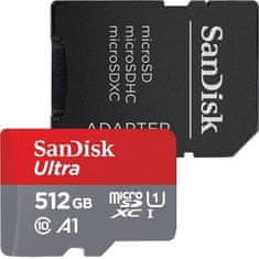 SanDisk Ultra/micro SDXC/512GB/150MBps/UHS-I U1/Class 10/+ Adaptér
