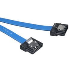 Akasa - Proslim 6Gb/s SATA3 kábel - 15 cm - modrý