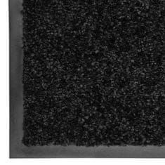 Vidaxl Rohožka, prateľná, čierna 120x180 cm