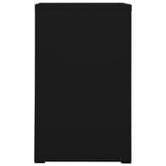 Vidaxl Kartotéka čierna 46x62x102,5 cm oceľová
