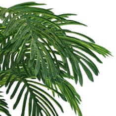 Petromila vidaXL Umelá palma Cycas s kvetináčom 140 cm zelená