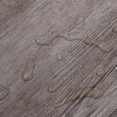 Vidaxl Samolepiace podlahové PVC dosky 5,21 m2 2 mm matné drevo hnedé