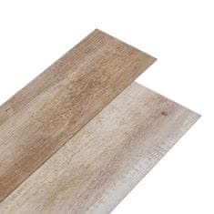 Vidaxl Samolepiace podlahové dosky z PVC 5,21 m2 2 mm ošúchané drevo