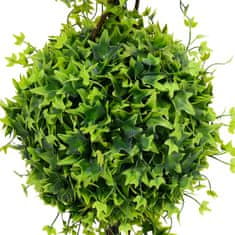 Vidaxl Umelý krušpán s kvetináčom zelený 100 cm