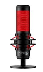 HyperX Quadcast, herný mikrofón, čierny/červený