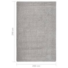 Petromila vidaXL Chlpatý koberec bledosivý 200x290 cm protišmykový