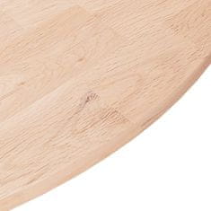 Vidaxl Okrúhla stolová doska Ø70x1,5 cm neošetrený dubový masív