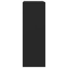 Vidaxl Komoda so 6 zásuvkami, čierna 50x34x96 cm, drevotrieska