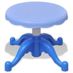 Vidaxl Detský klavír so stoličkou a mikrofónom, 37 klávesov, modrý