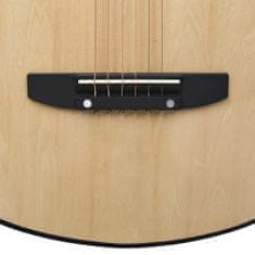 Vidaxl Folková akustická gitara Cutaway so 6 strunami 38" lipové drevo