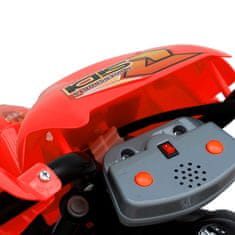 Vidaxl Detská elektrická motorka červenej farby