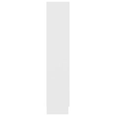 Vidaxl Vitrína, biela 82,5x30,5x150 cm, drevotrieska