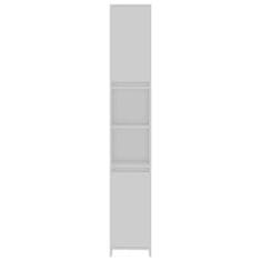 Vidaxl Skrinka do kúpeľne, biela 30x30x183,5 cm, kompozitné drevo