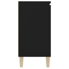 Vidaxl Komoda, čierna 103,5x35x70 cm, drevotrieska