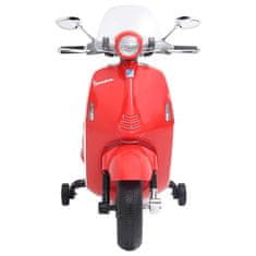 Vidaxl Detská elektrická motorka Vespa GTS300, červená