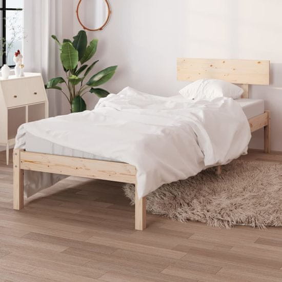 Vidaxl Rám postele, masívne borovicové drevo, 100 x 200 cm