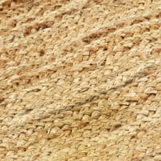 Petromila vidaXL Ručne vyrobený jutový koberec prírodný 120x180 cm