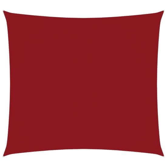Vidaxl Tieniaca plachta oxfordská látka štvorcová 3,6x3,6 m červená