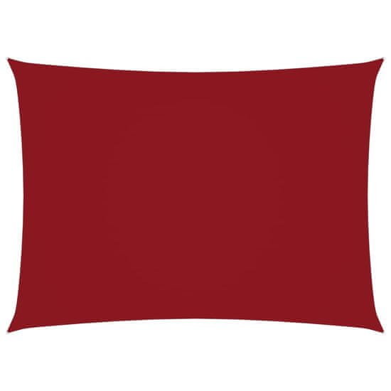 Vidaxl Tieniaca plachta oxfordská látka obdĺžniková 3,5x5 m červená