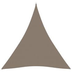 Vidaxl Tieniaca plachta oxfordská látka trojuholníková 5x5x5 m sivohnedá