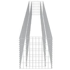 Vidaxl Gabiónový vyvýšený záhon, pozinkovaná oceľ 540x50x50 cm