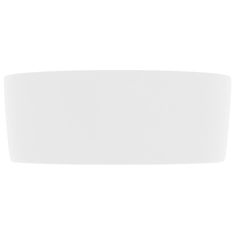 Vidaxl Luxusné umývadlo, okrúhle, matné biele 40x15 cm, keramika