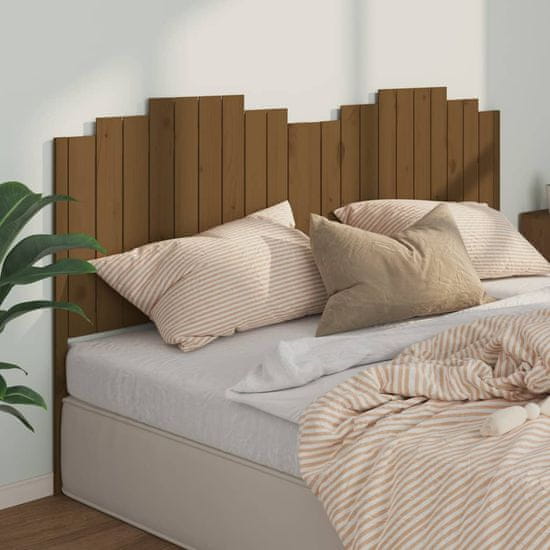 Vidaxl Čelo postele, medovo hnedé, 206x4x110 cm, borovicové drevo