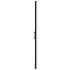 Vidaxl Sprchové dvere čierne 100x178 cm tvrdené sklo