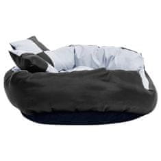 Vidaxl Obojstranný a umývateľný vankúš pre psa sivo-čierny 85x70x20 cm