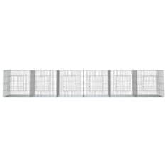 Vidaxl 6-panelová klietka pre králiky 327x79x54 cm pozinkované železo