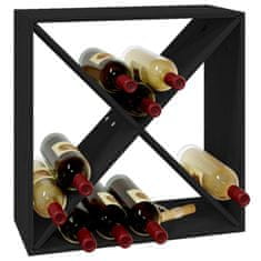 Vidaxl Skrinka na víno čierna 62x25x62 cm masívna borovica