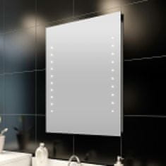 Vidaxl Kúpeľňové zrkadlo s LED svietidlami 50 x 60 cm (D x V)