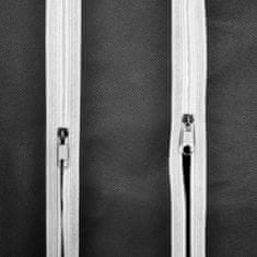 Petromila vidaXL Látkový šatník s priečinkami a tyčami 45x150x176 cm, čierny