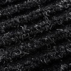 Vidaxl Čierna PVC rohožka, 120 x 180 cm