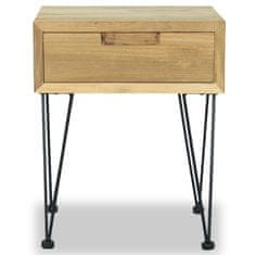 Vidaxl Nočný stolík z teakového dreva, 40x30x50 cm