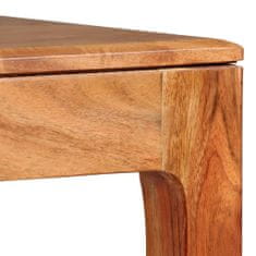 Vidaxl Jedálenský stôl, drevený masív 118x60x76 cm