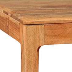 Vidaxl Jedálenský stôl, drevený masív 118x60x76 cm