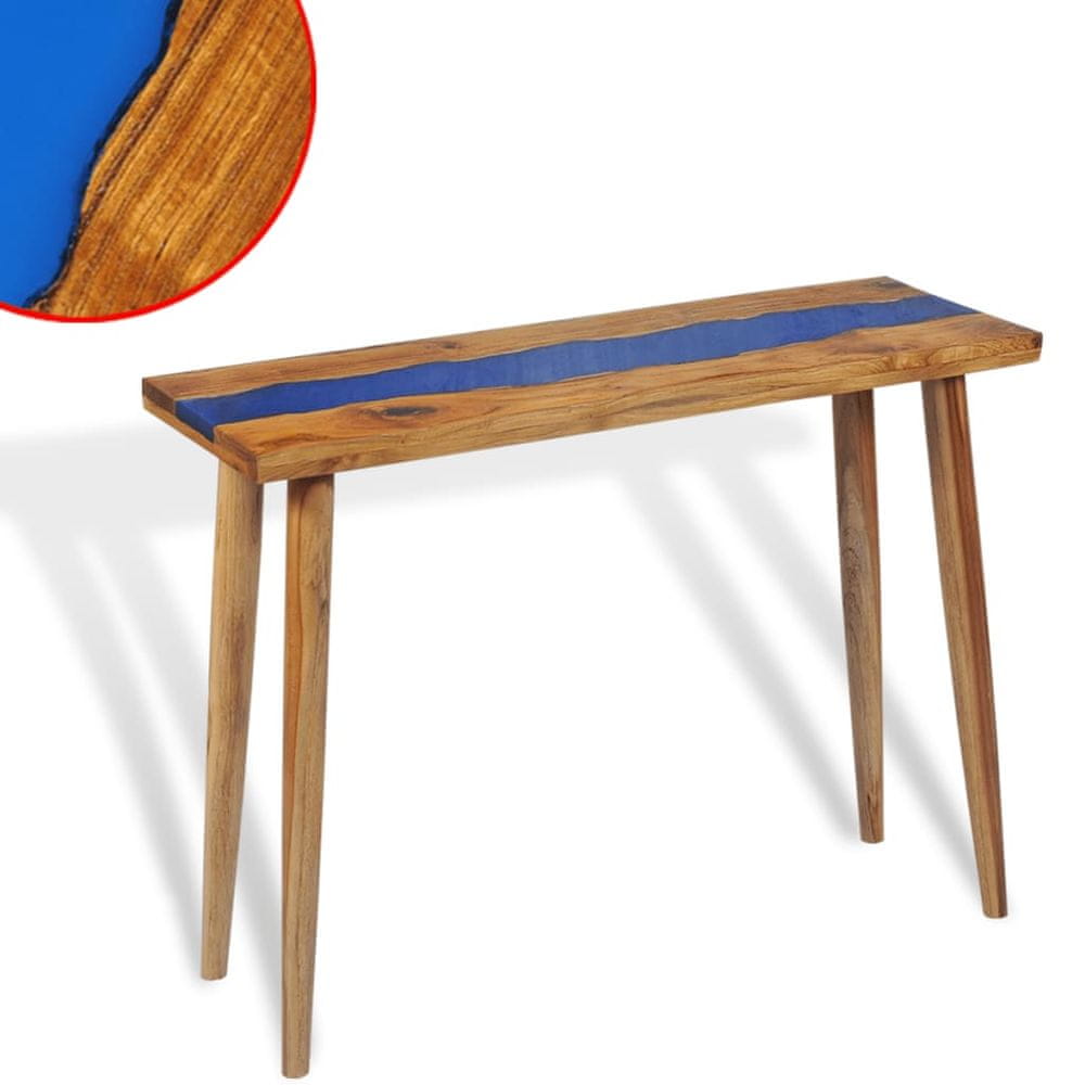 Petromila vidaXL Konzolový stolík teakové drevo 100x35x75 cm