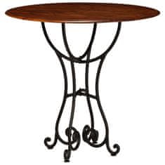 Vidaxl Jedálenský stôl akáciové drevo so sheeshamovou úpravou 80x76 cm