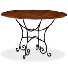 Vidaxl Jedálenský stôl, akáciové drevo, sheeshamová úprava, 120x76 cm