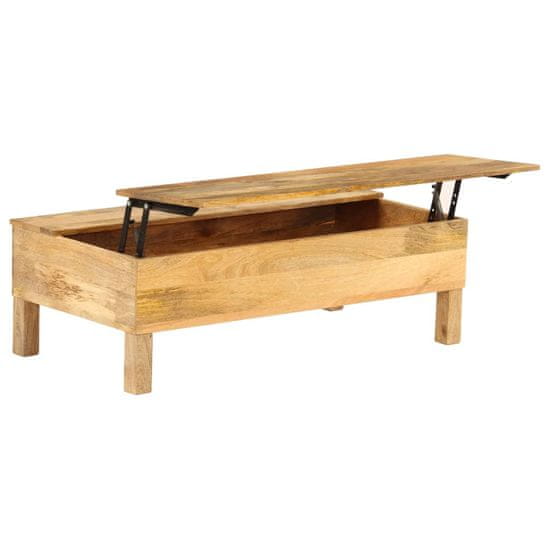 Vidaxl Konferenčný stolík z mangovníkového dreva 110x55x35 cm