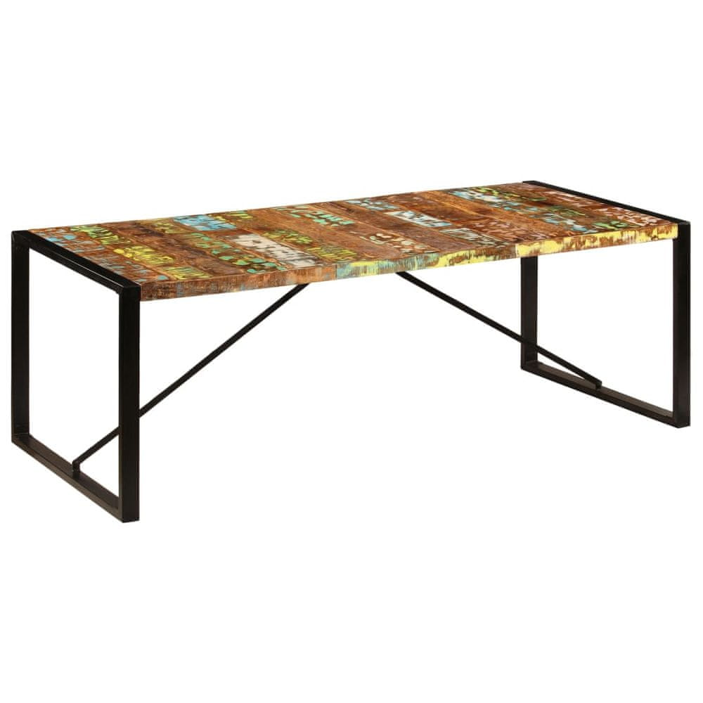 Petromila vidaXL Jedálenský stôl 220x100x75 cm, recyklovaný masív