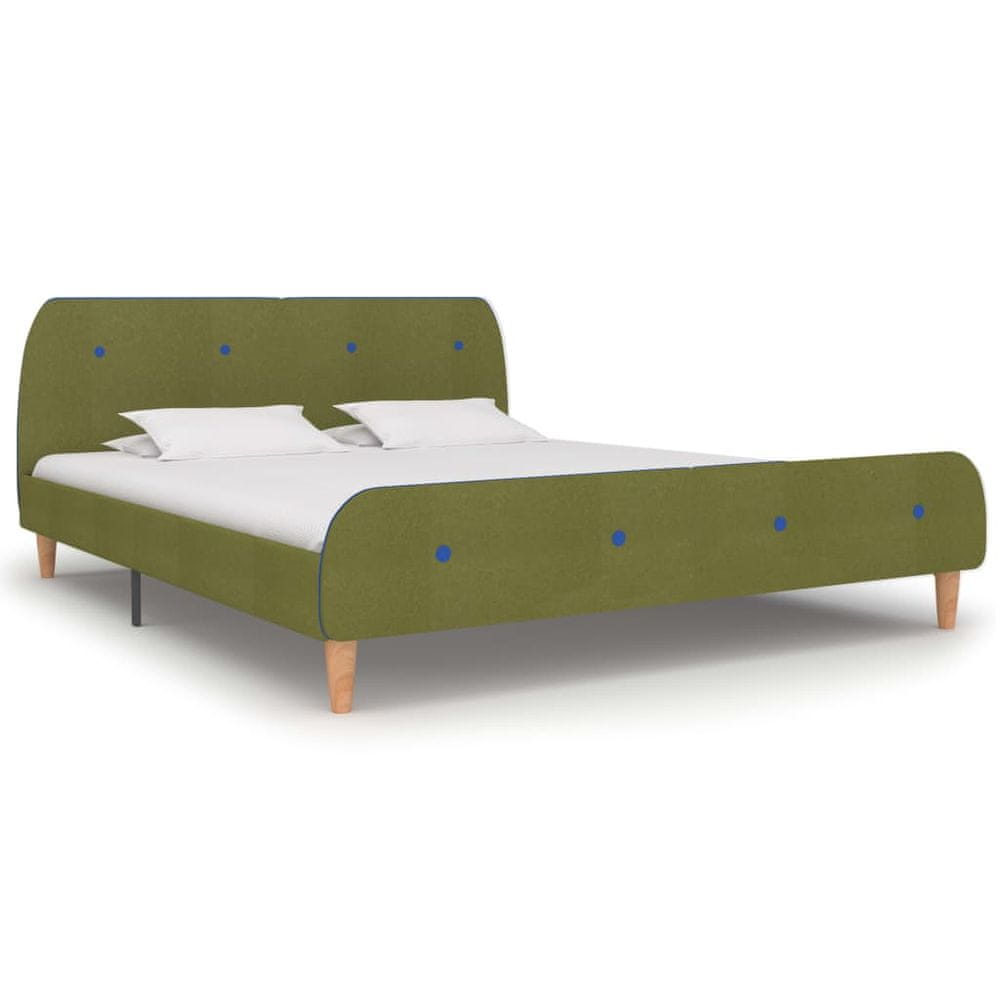 Petromila vidaXL Rám postele zelený 180x200 cm látkový