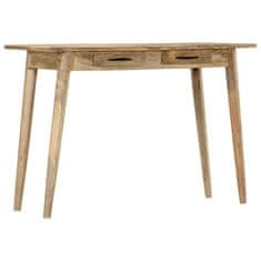 Vidaxl Konzolový stolík 115x40x75 cm surové masívne mangovníkové drevo