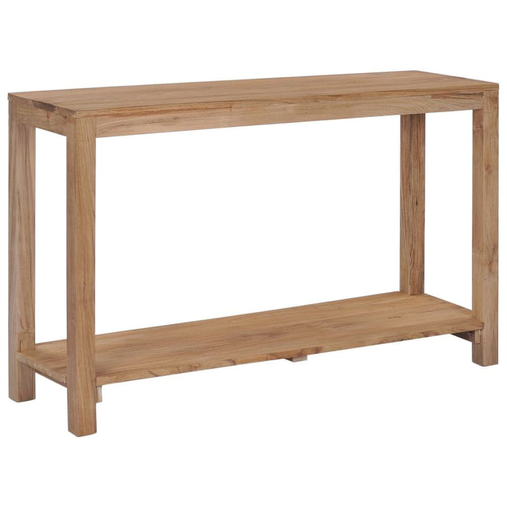 Petromila vidaXL Príručný stolík 120x35x75 cm masívne teakové drevo